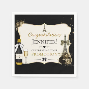Paris Job Promotion Napkin