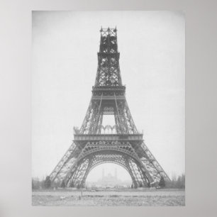 Paris - La route Eiffel - 1889 Poster