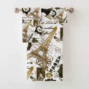 Paris: La Tour Eiffel Bath Towel Set