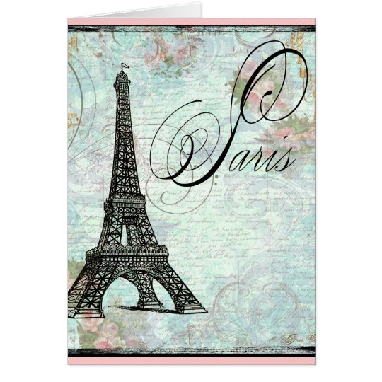 Paris La Tour Eiffel French Design Card