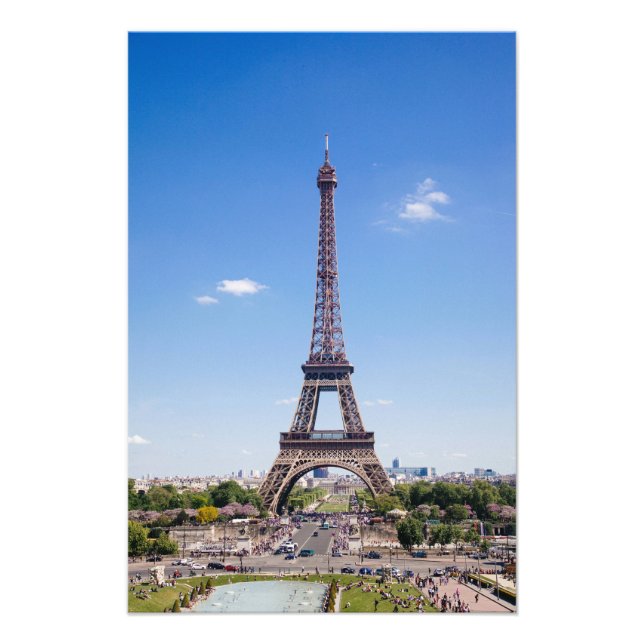 Paris La Tour Eiffel on clear blue sky photograph (Front)
