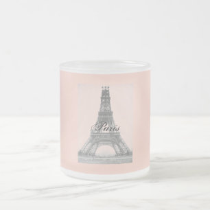Paris – La Tour Eiffel pastel Eifelturm Frosted Glass Coffee Mug