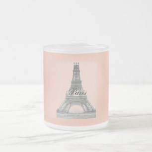 Paris – La Tour Eiffel pastel Eifelturm Frosted Glass Coffee Mug