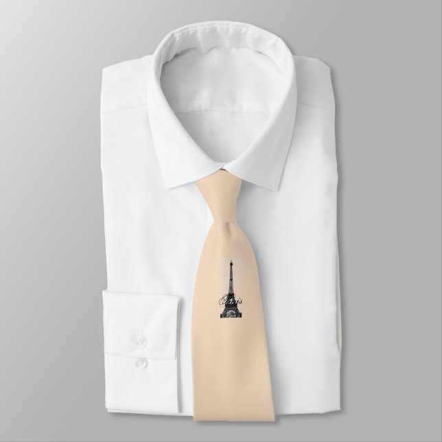 Paris - La Tour Eiffel tie apricot (Tied)