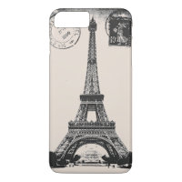 Paris La Tower Eiffel Vintage Postcard
