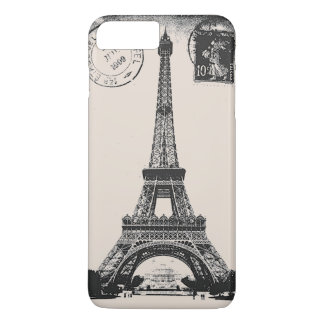 Paris La Tower Eiffel Vintage Postcard iPhone 8 Plus/7 Plus Case