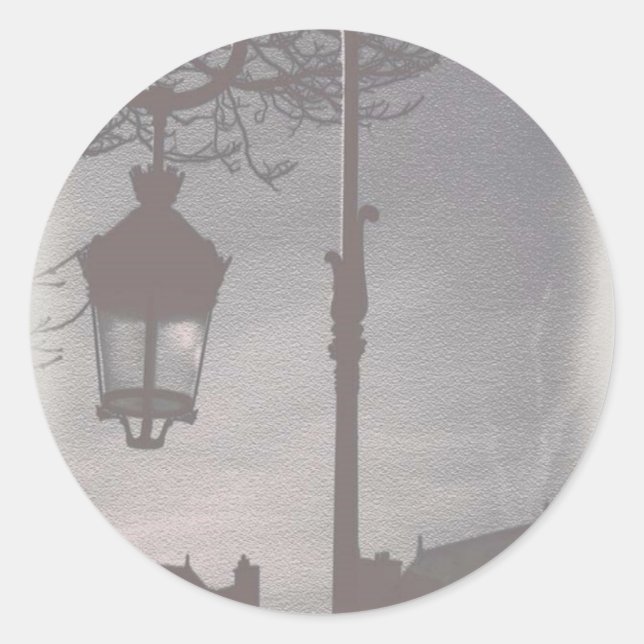 PARIS lamp post LANDSCAPE STICKERS (Front)