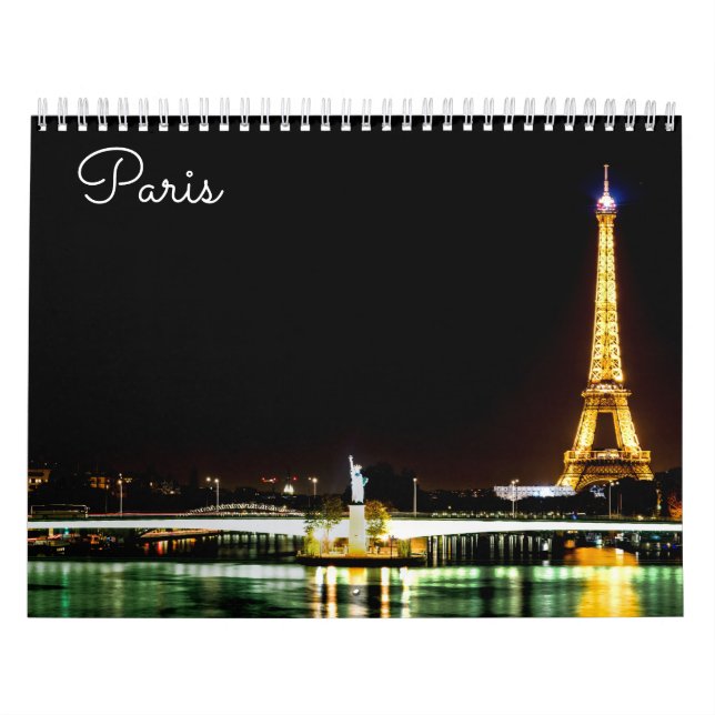 Paris landmarks calendar (Cover)