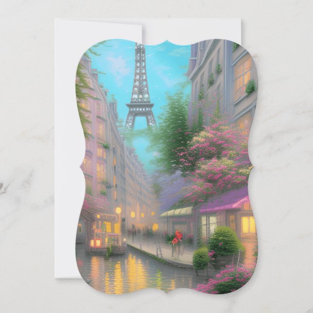 Paris Landscape Graphic Card (Front)