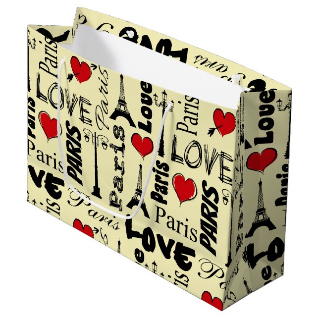 Paris Large Gift Bag (Front Angled)