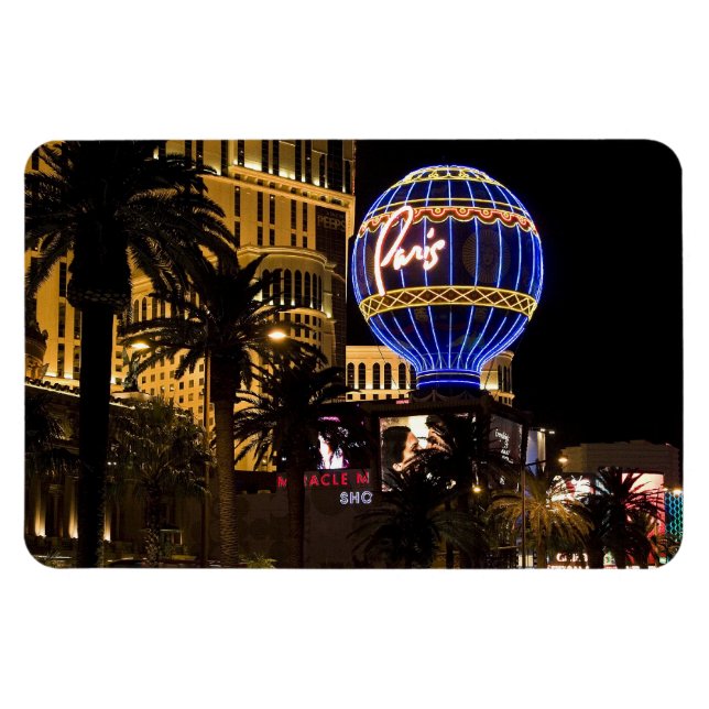 Paris Las Vegas Nights Flexible Magnet #1 (Horizontal)