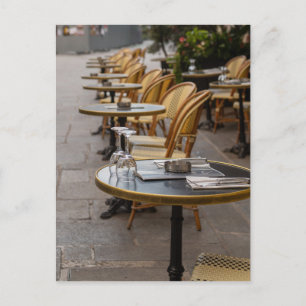 Paris Latin Quarter Dining Holiday Postcard