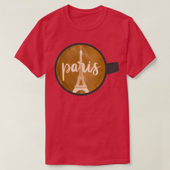 Paris Latte Art T-Shirt (Design Front)