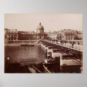 Paris – Le Pont des Arts e l`Institut Poster