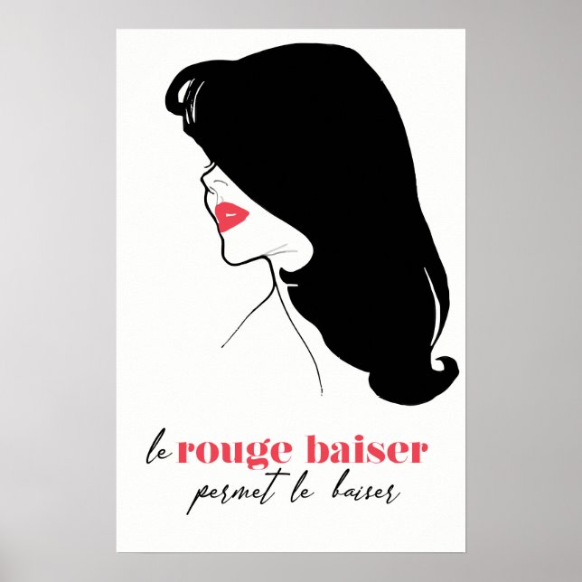 Paris - Le Rouge Baiser (The Red Kiss) Poster (Front)
