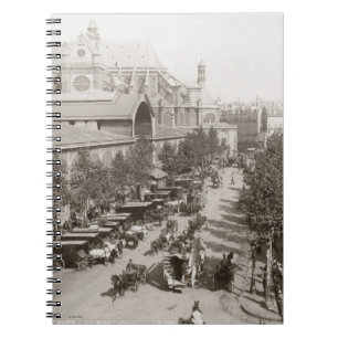 Paris: Les Halles, C1900 Notebook