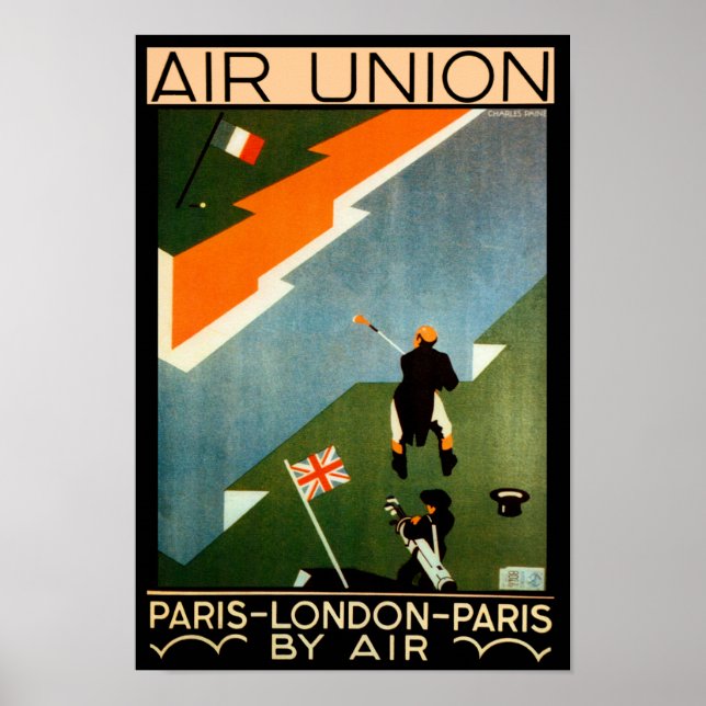 Paris - London - Paris by Air Poster (Front)