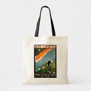 Paris - London - Paris by Air Tote Bag