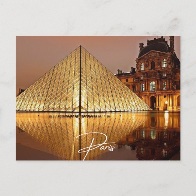 Paris Louvre (Paris) Invitation Postcard (Front)