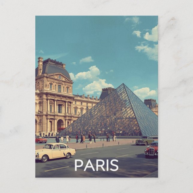 Paris Louvre Postcard (Front)