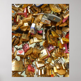 Paris Love Padlocks 1 Canvas Print