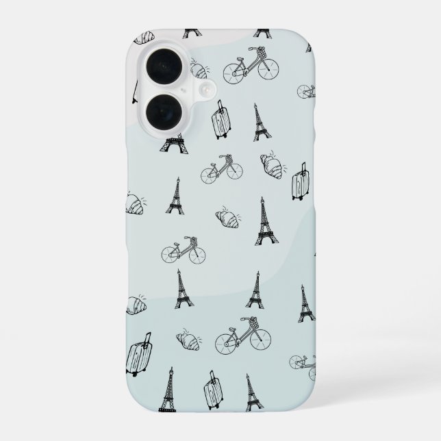 Paris Lover iPhone 16 Case (Back)