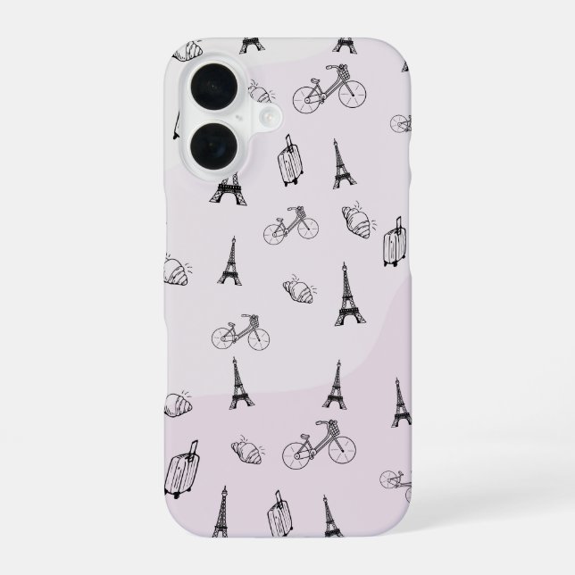 Paris Lover iPhone 16 Case (Back)