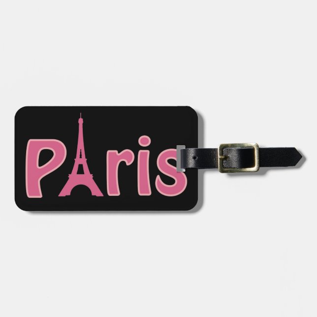 Paris Luggage Tag (Front Horizontal)