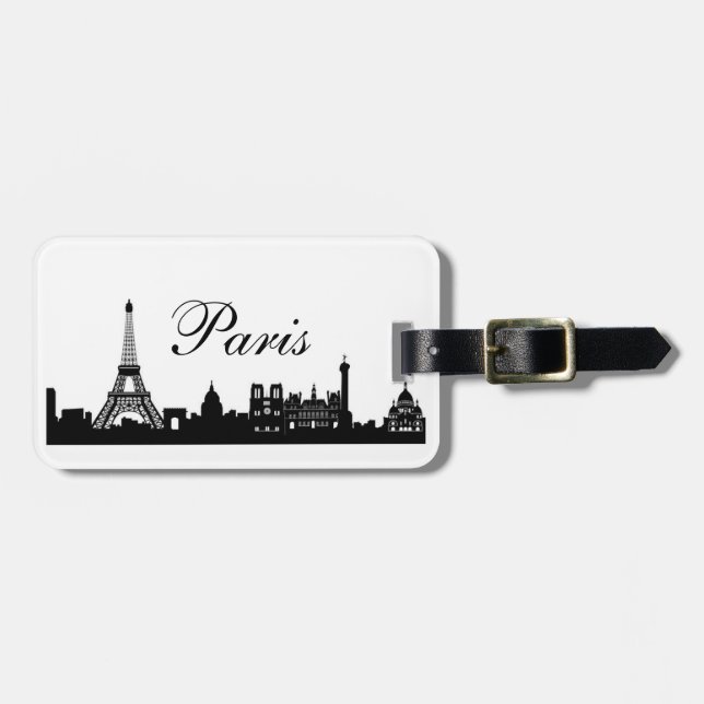 "Paris" Luggage Tag (Front Horizontal)