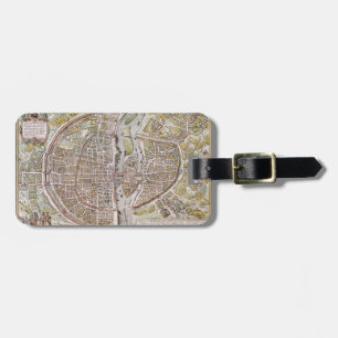 PARIS MAP, 1581 LUGGAGE TAG