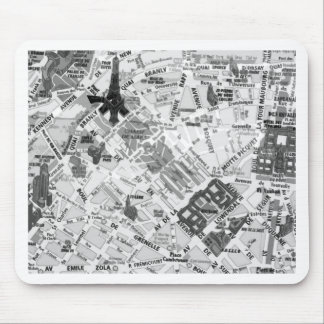 paris map mouse mat