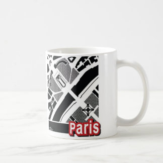 Paris map Mug