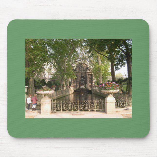 Paris - Medici Fountain, Luxembourg Gardens Mouse Mat (Front)