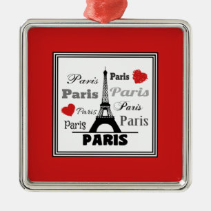 Paris Metal Tree Decoration