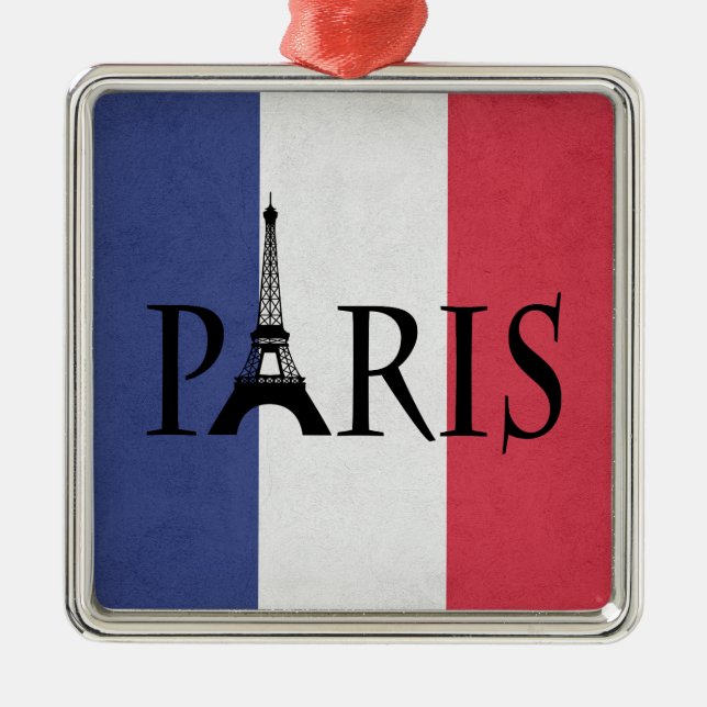 Paris Metal Tree Decoration (Front)