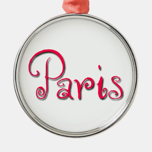 Paris Metal Tree Decoration (Front)