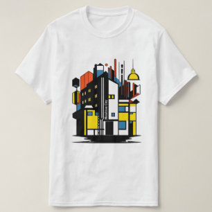 paris mondrian city jnf T-Shirt