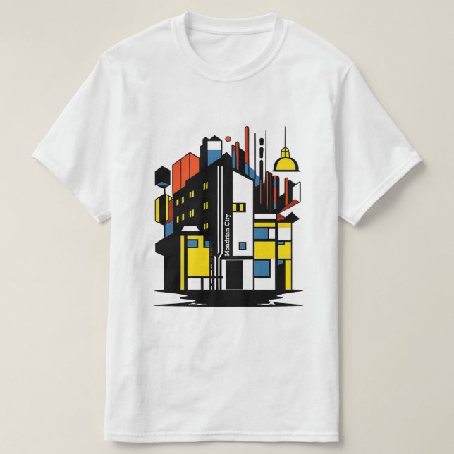 paris mondrian city jnf T-Shirt (Design Front)