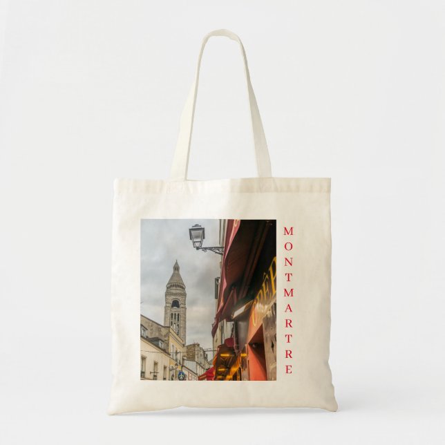 Paris Montmartre at night tote bag (Front)