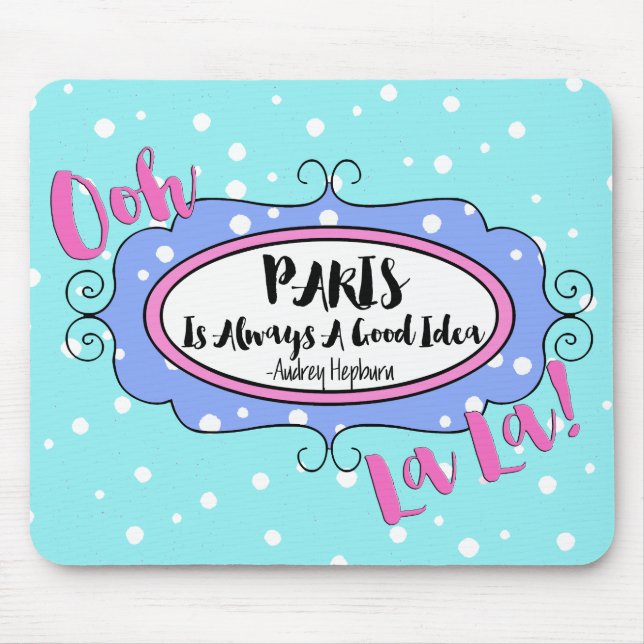 "Paris" Mouse Mat (Front)