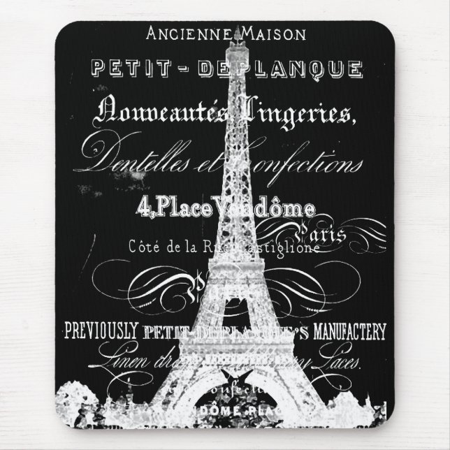 Paris Mousepad Black (Front)