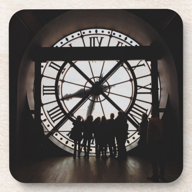 Paris Musee d'Orsay Clock Photo Coasters (Front)