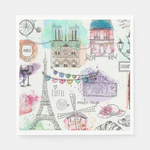 Paris  napkin