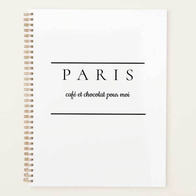Paris Notebook Planner (Front)