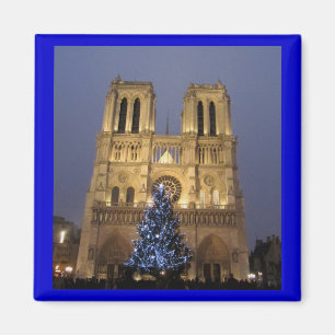 Paris - Notre Dame at Christmas Magnet