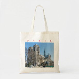 Paris Notre Dame Cathedral view tote bag