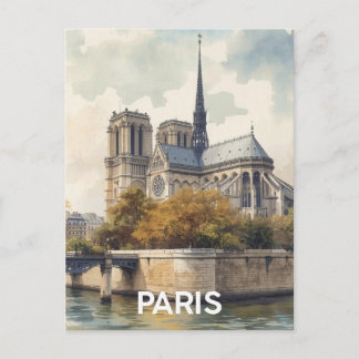 Paris Notre Dame Postcard