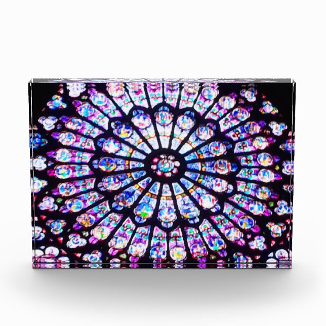 Paris Notre Dame stained glass - The Rose Window Photo Block (Front)