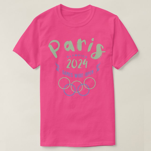 Paris Olympics 2024 Games Wide Open T-Shirt (Design Front)