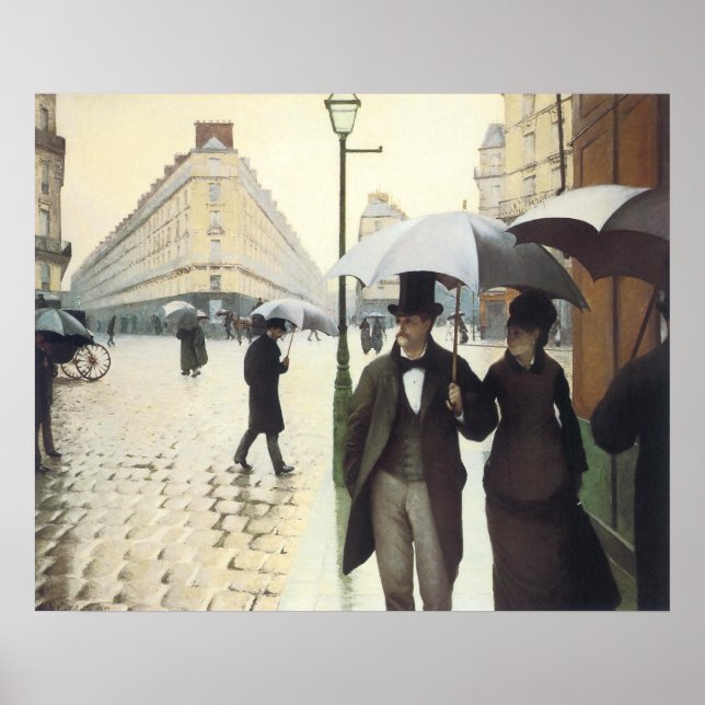 Paris, on a Rainy Day Poster (Front)
